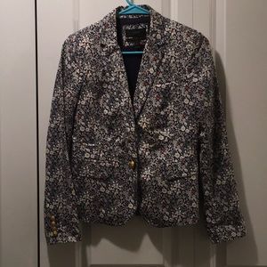 J. Crew Schoolboy Blazer Size 0 Liberty Pattern